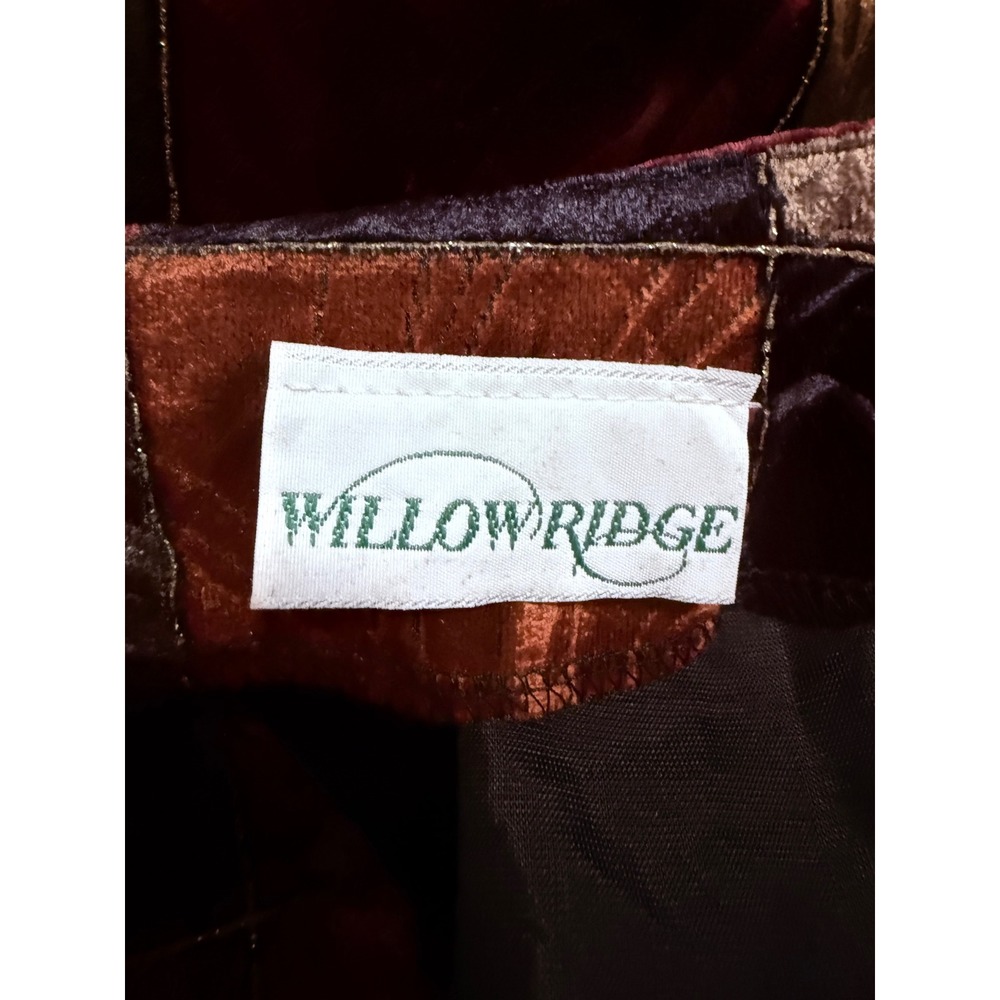 Willowridge Patchwork Burntout Velvet Jacket Blou… - image 4